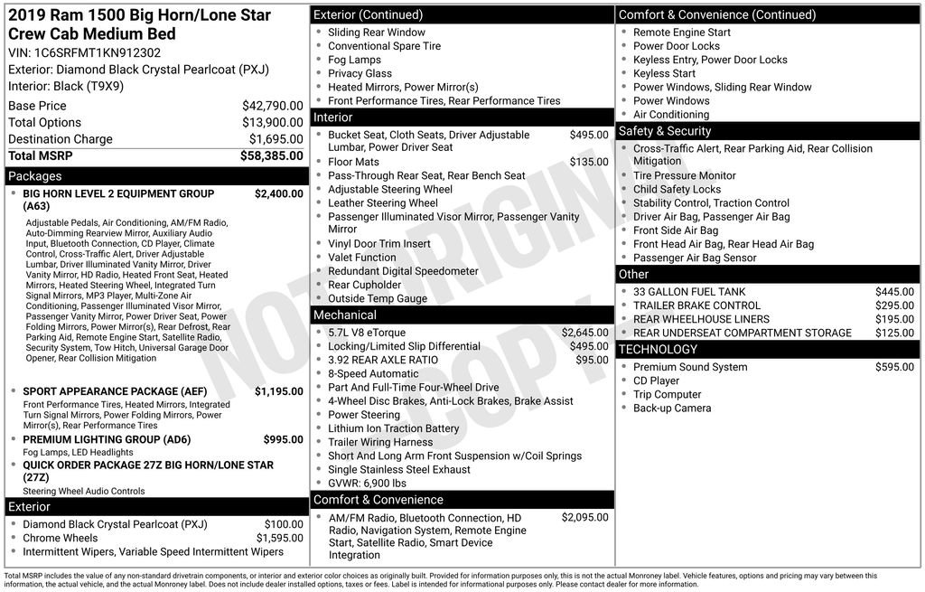 Certified 2019 RAM 1500 Big Horn image 7