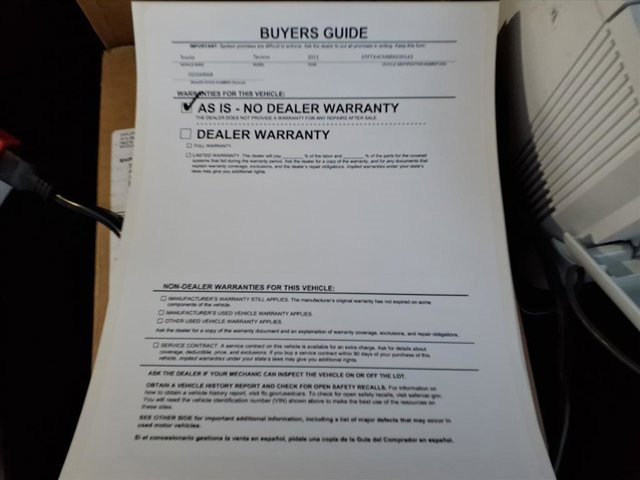 Used 2011 Toyota Tacoma 2WD Access Cab image 35