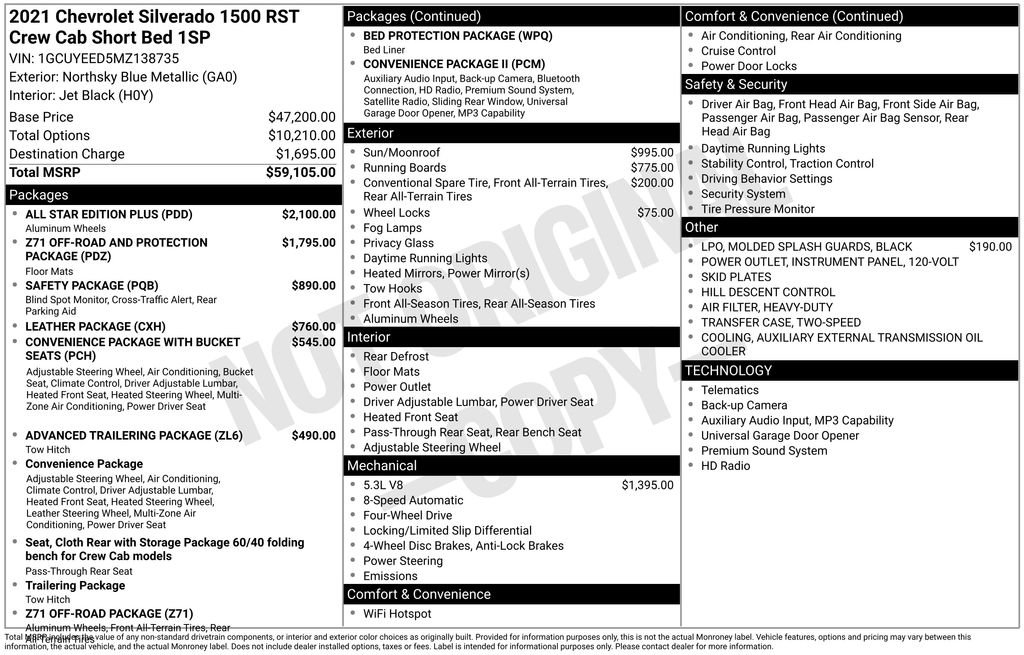 Used 2021 Chevrolet Silverado 1500 RST w/ All Star Edition Plus AWD/4WD image 36