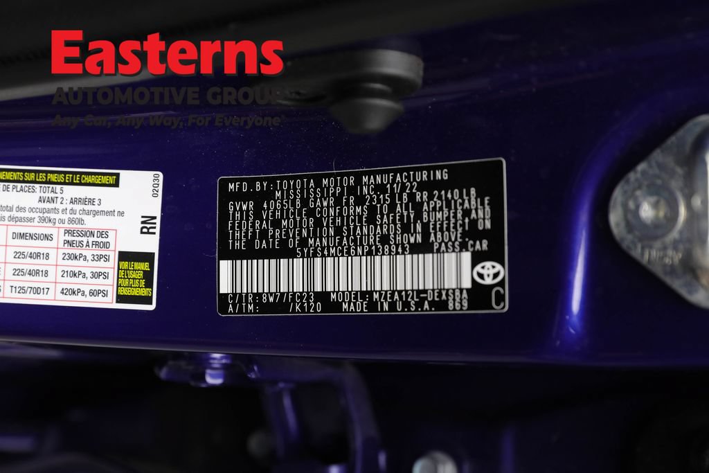 Used 2022 Toyota Corolla SE FWD image 33