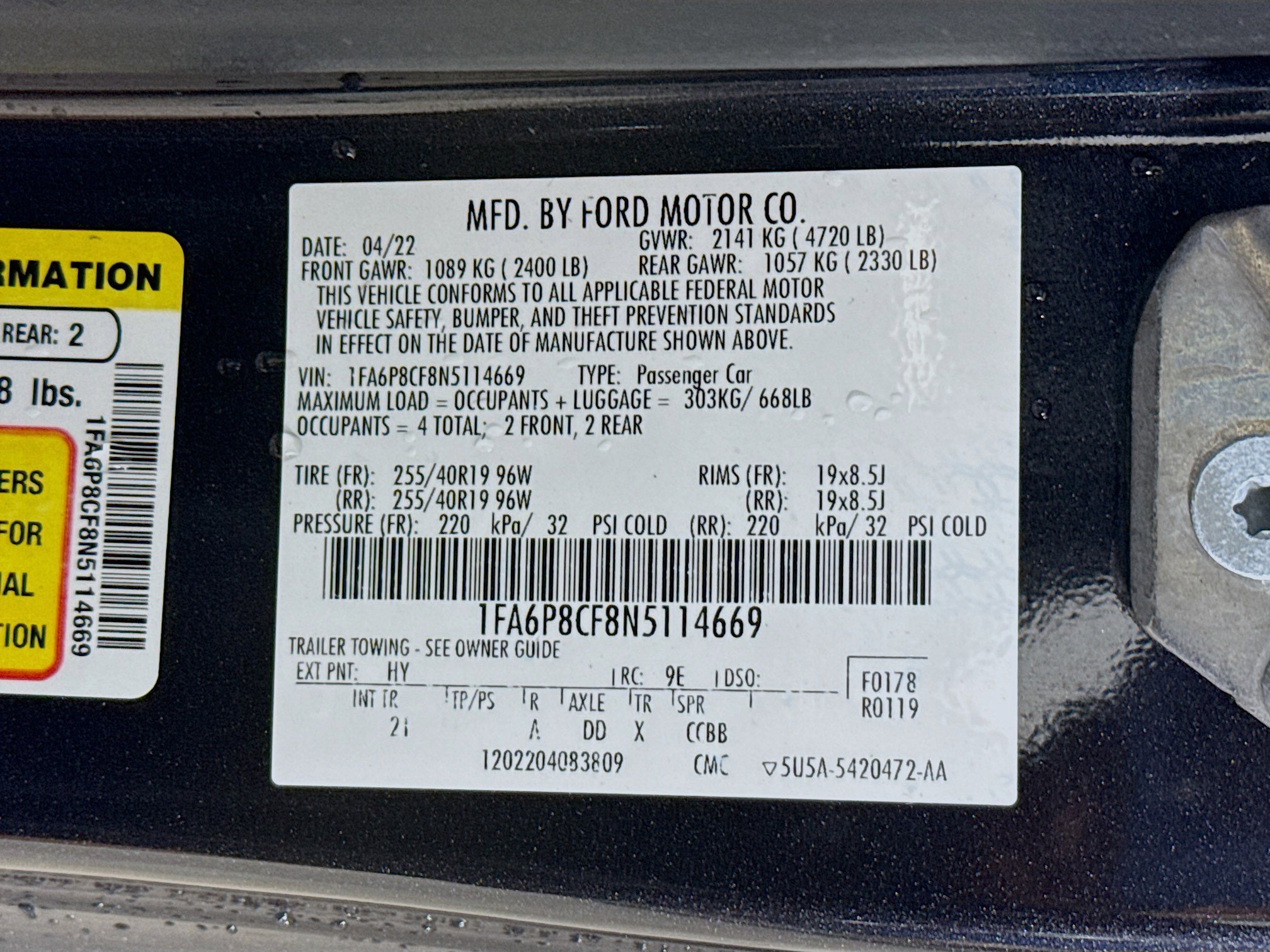 Used 2022 Ford Mustang GT w/ Black Accent Package image 32