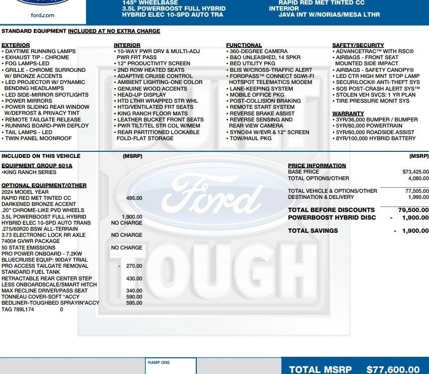 Used 2024 Ford F150 King Ranch image 2