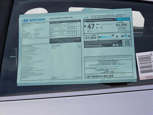 New 2026 Hyundai Sonata SEL image 15
