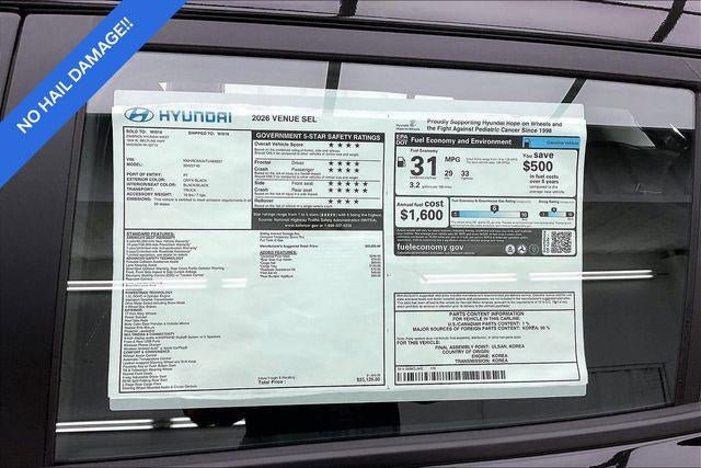 New 2026 Hyundai Venue SEL FWD image 40