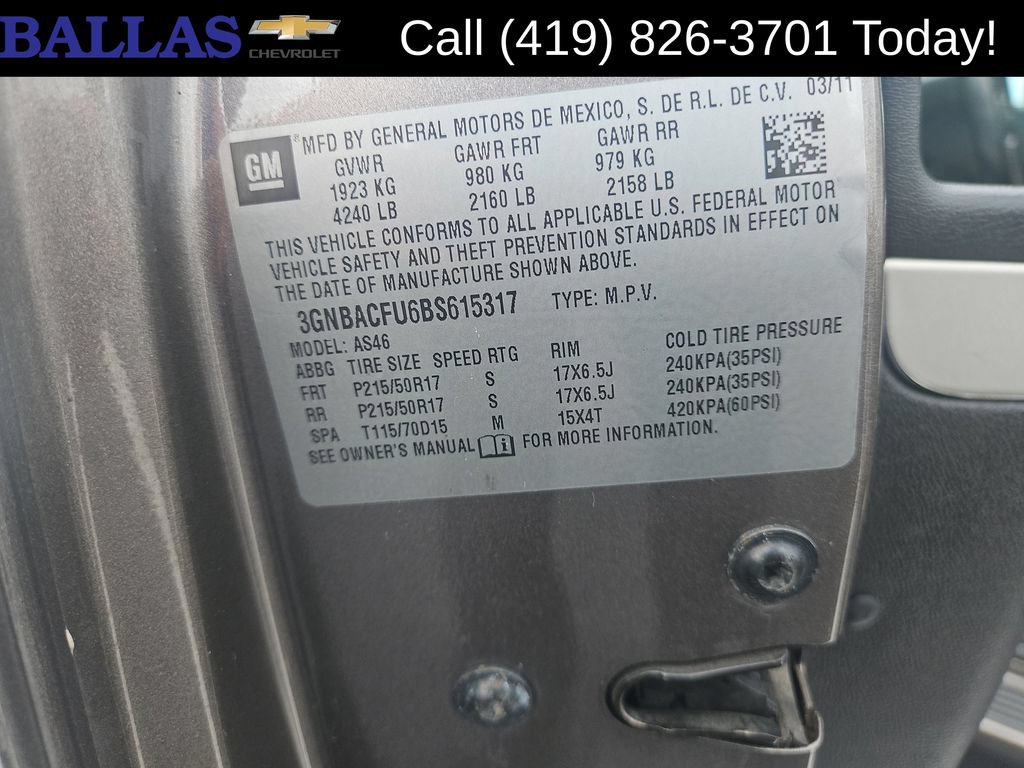 Certified 2011 Chevrolet HHR LT w/ LT Preferred Equipment Group FWD image 29