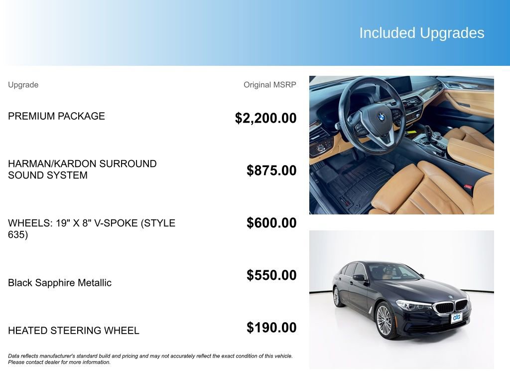 Used 2020 BMW 540i xDrive w/ Premium Package AWD/4WD image 5