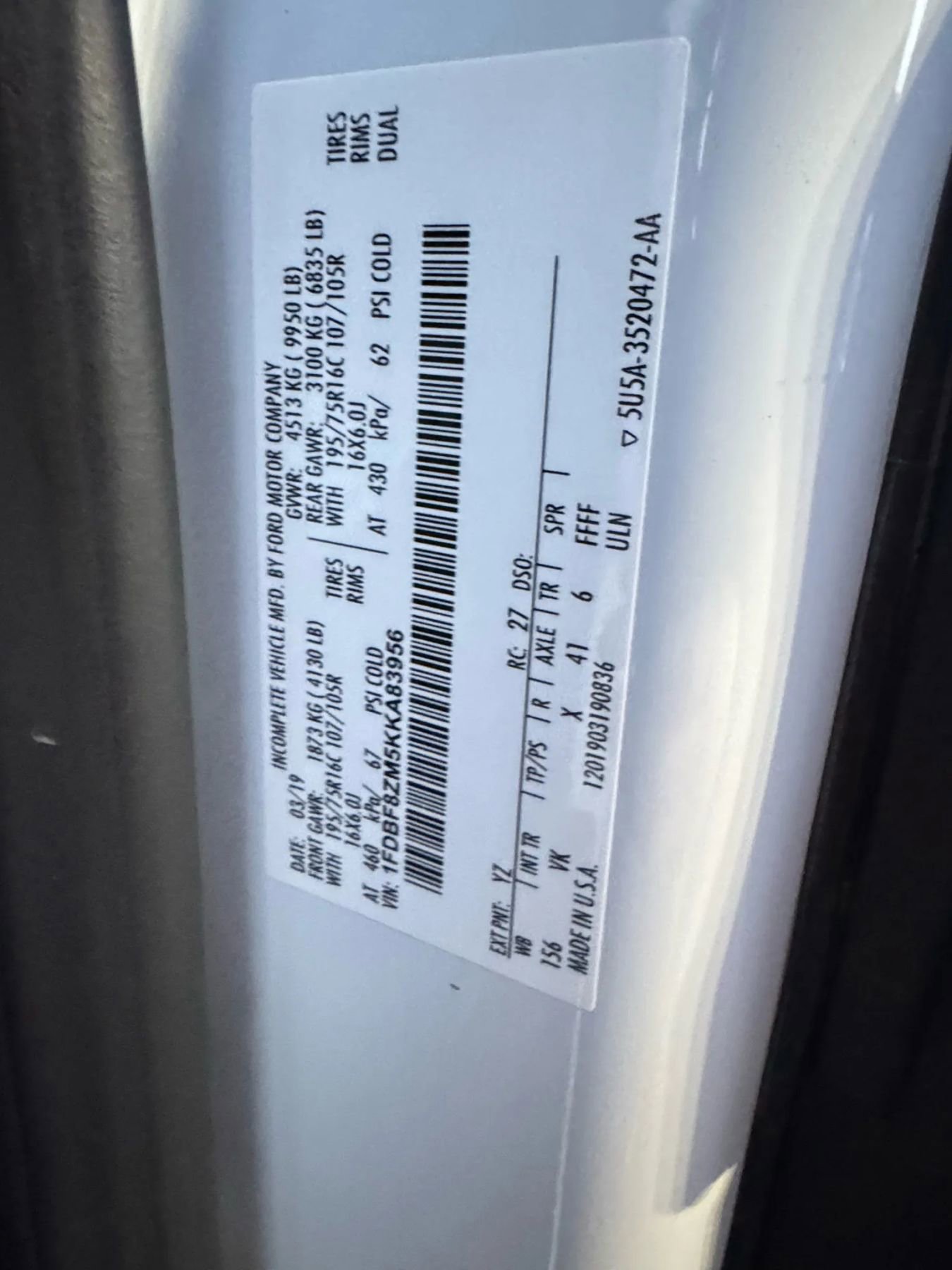 Used 2019 Ford Transit 350 350 HD Cab & Chassis 2D image 13