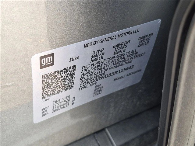 Used 2025 Chevrolet Tahoe RST w/ Comfort Package AWD/4WD image 25