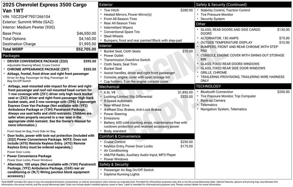 New 2025 Chevrolet Express 3500 Extended w/ Driver Convenience Package RWD video 2