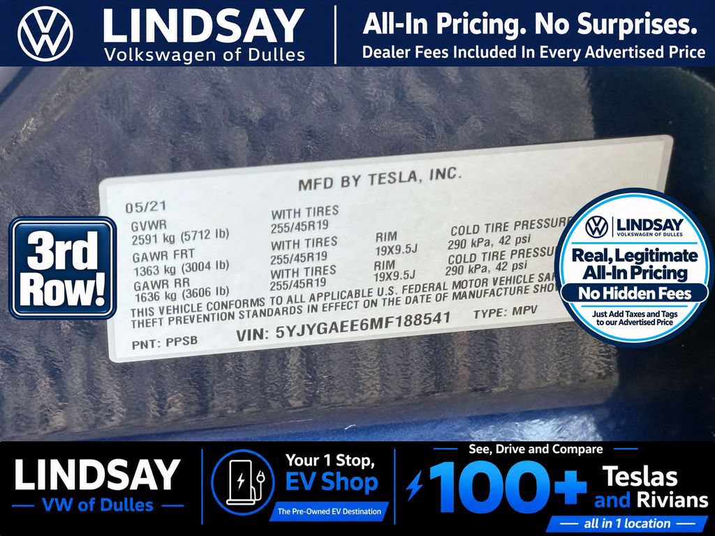 Used 2021 Tesla Model Y Long Range AWD/4WD image 30