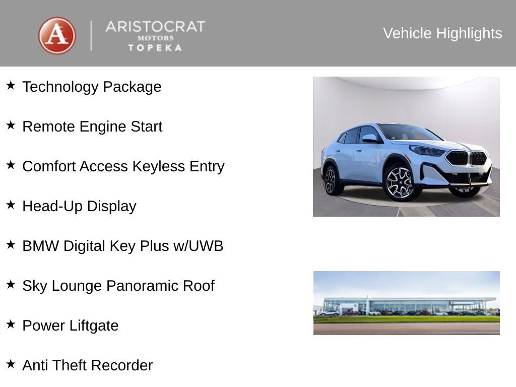 Certified 2025 BMW X2 xDrive28i w/ Technology Package image 4