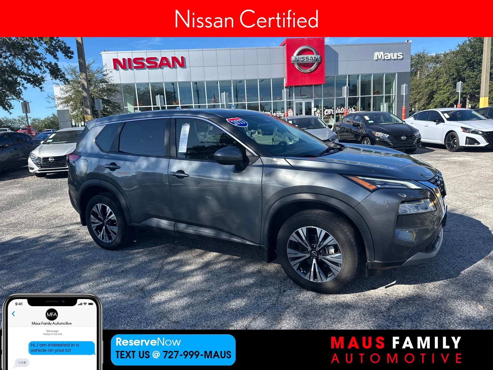 Certified 2023 Nissan Rogue SV