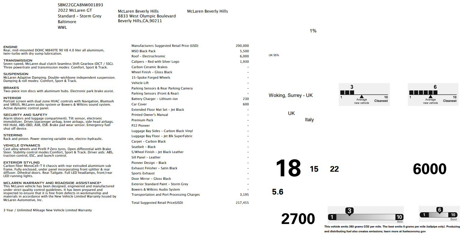 Used 2022 McLaren GT image 28