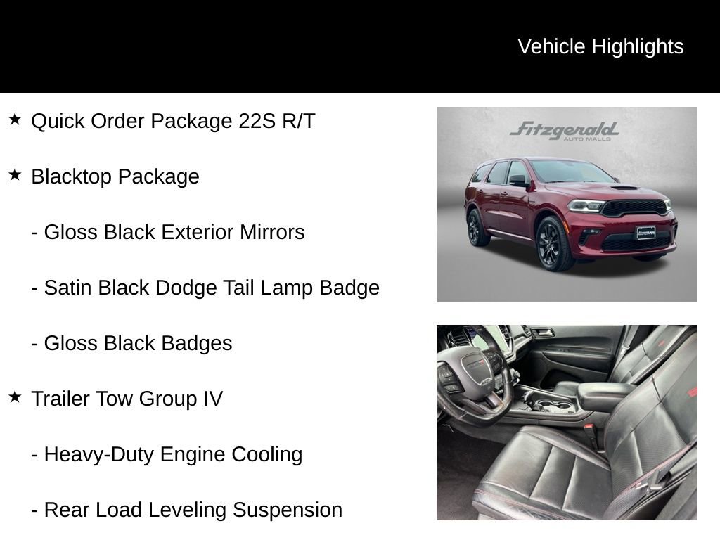 Used 2022 Dodge Durango R/T w/ Blacktop Package AWD/4WD image 9