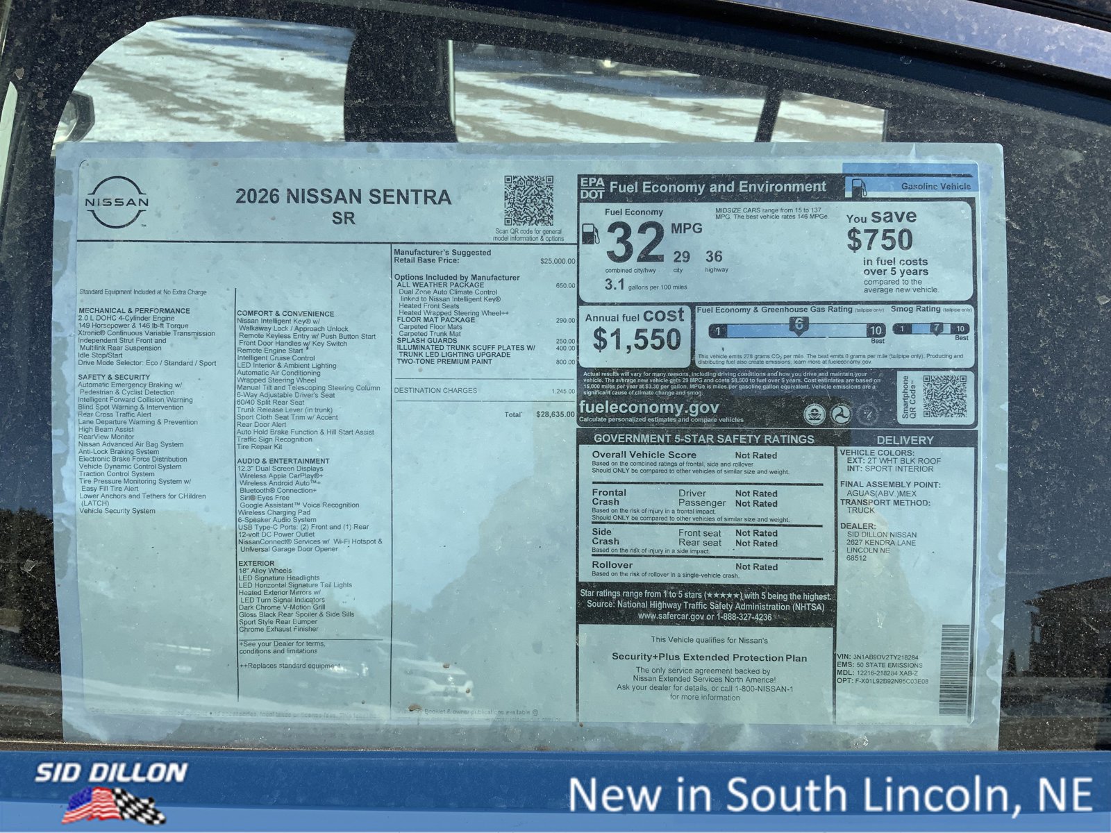 New 2026 Nissan Sentra SR w/ SR All Weather Package image 13