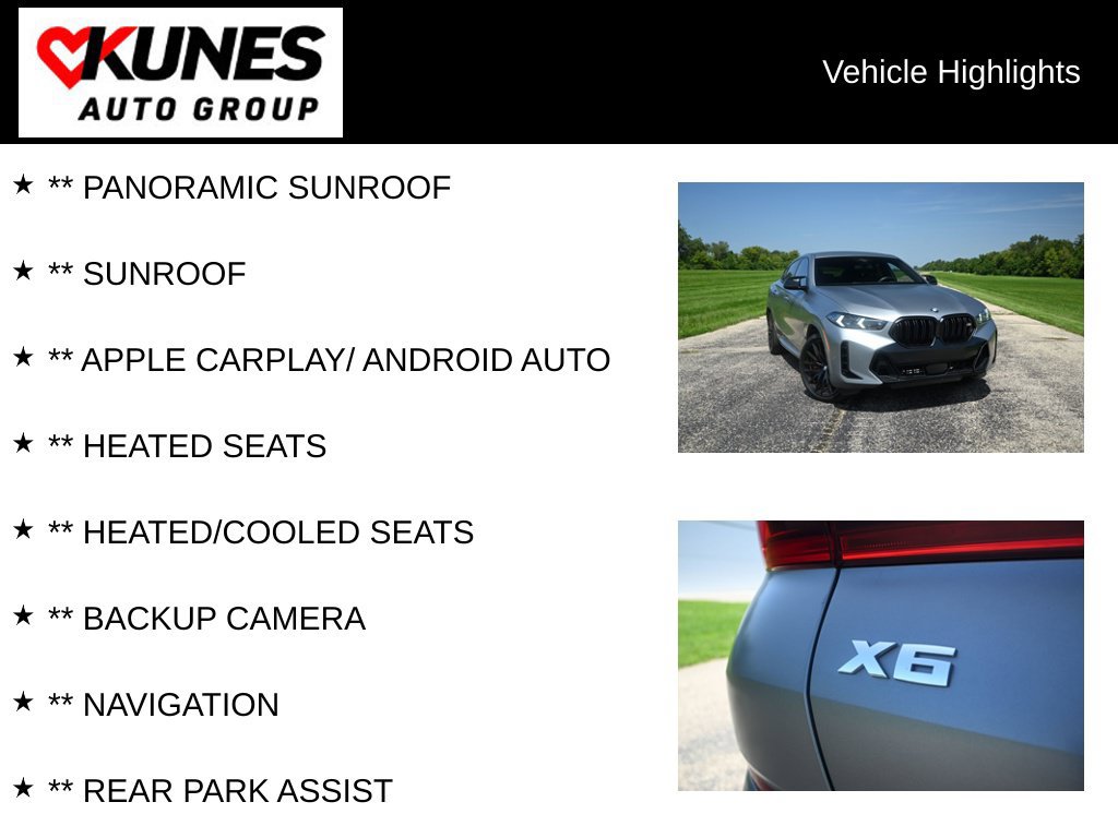 Used 2024 BMW X6 M60i AWD/4WD image 2