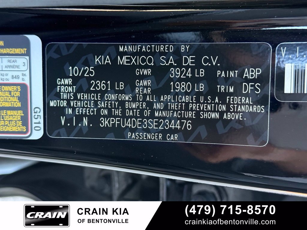 Certified 2025 Kia K4 EX FWD image 34