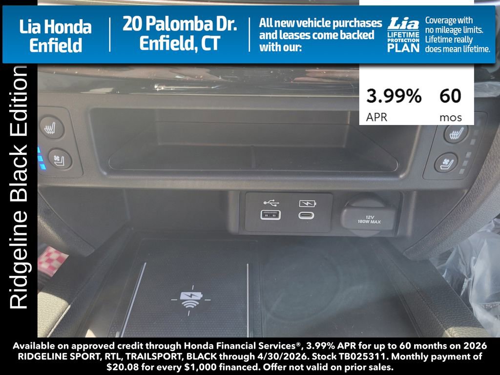 New 2026 Honda Ridgeline Black Edition image 26