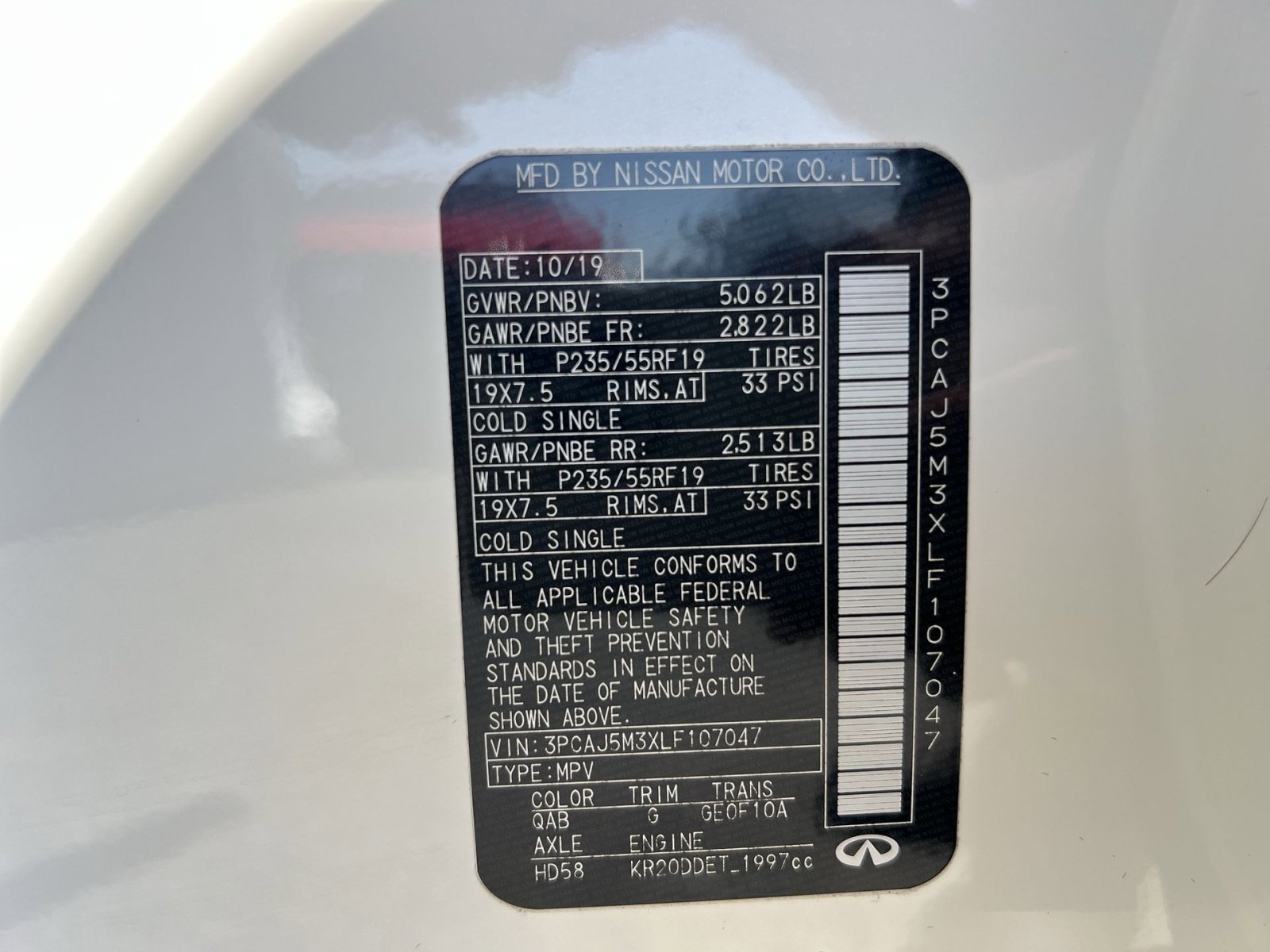 Used 2020 INFINITI QX50 Sensory w/ Climate Package image 37