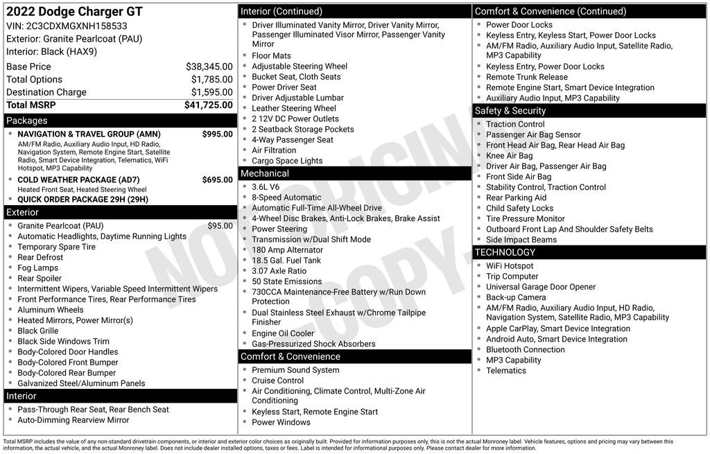 Certified 2022 Dodge Charger GT w/ Navigation & Travel Group image 35