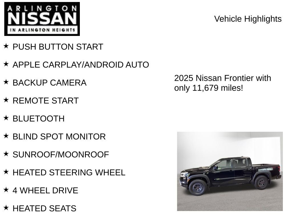 Used 2025 Nissan Frontier PRO-4X w/ Pro Premium Package AWD/4WD image 8