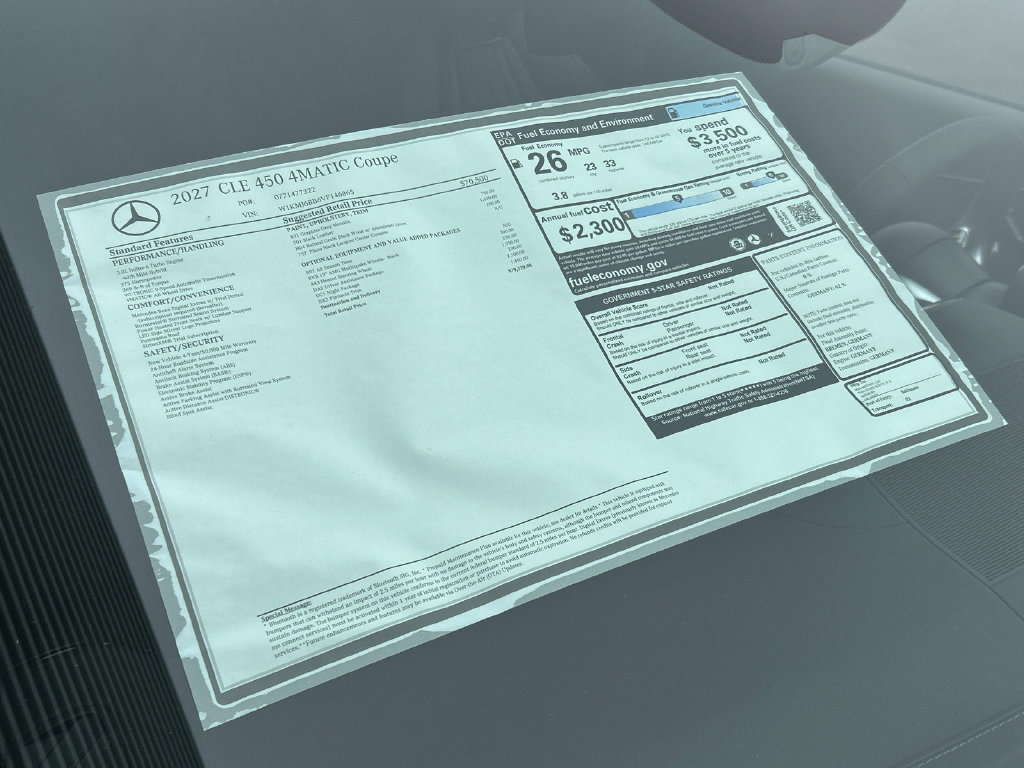 New 2027 Mercedes-Benz CLE 450 4MATIC Coupe image 35