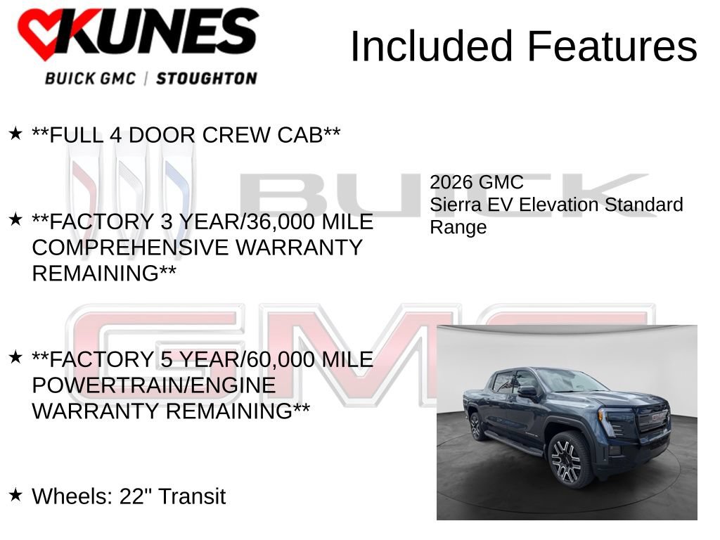 New 2026 GMC Sierra EV Elevation AWD/4WD image 3