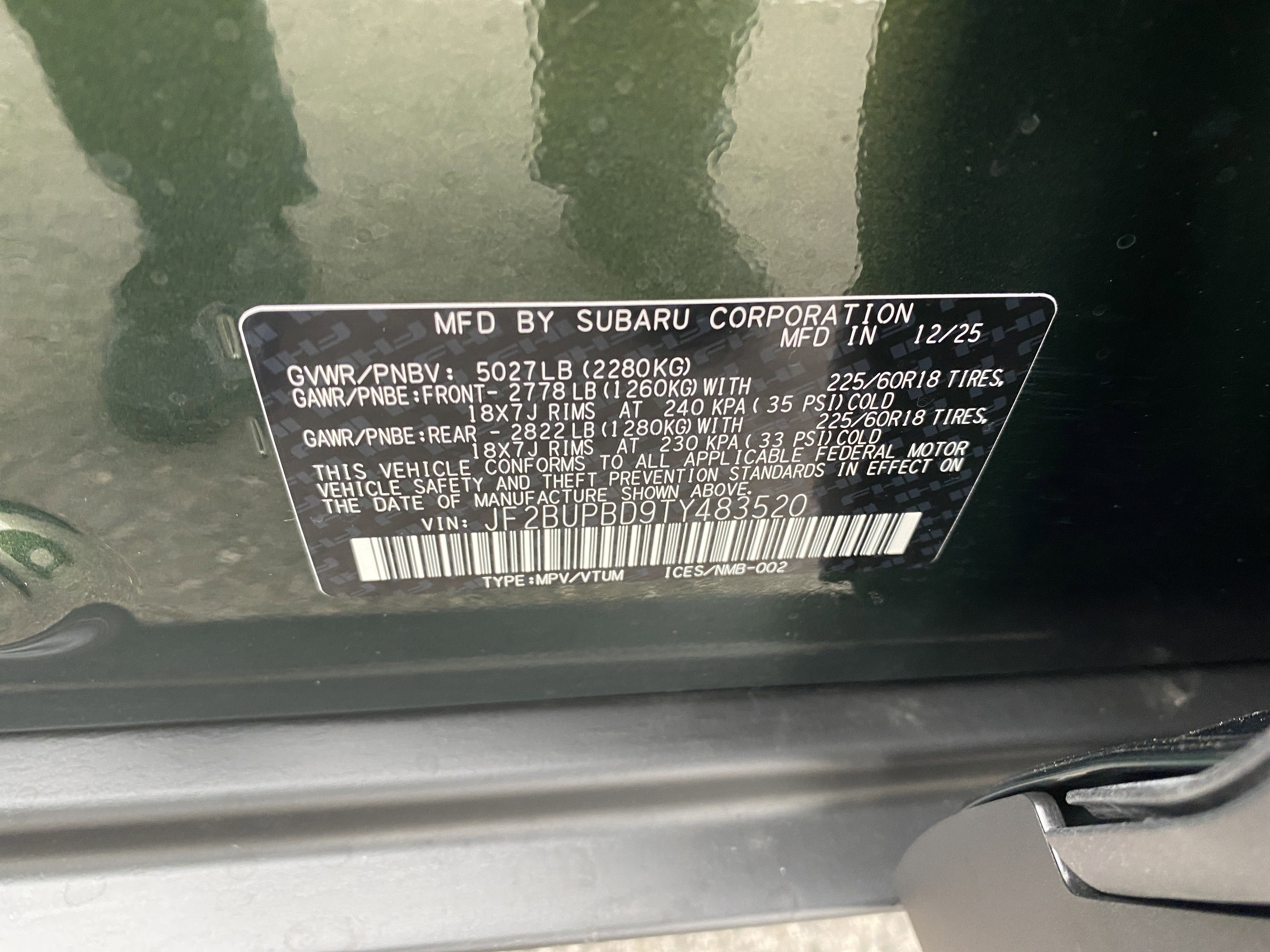 New 2026 Subaru Outback Premium image 27