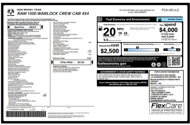 Used 2026 RAM 1500 Classic Warlock AWD/4WD image 29