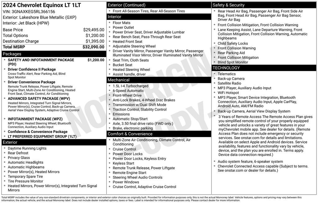 Used 2024 Chevrolet Equinox LT FWD image 35