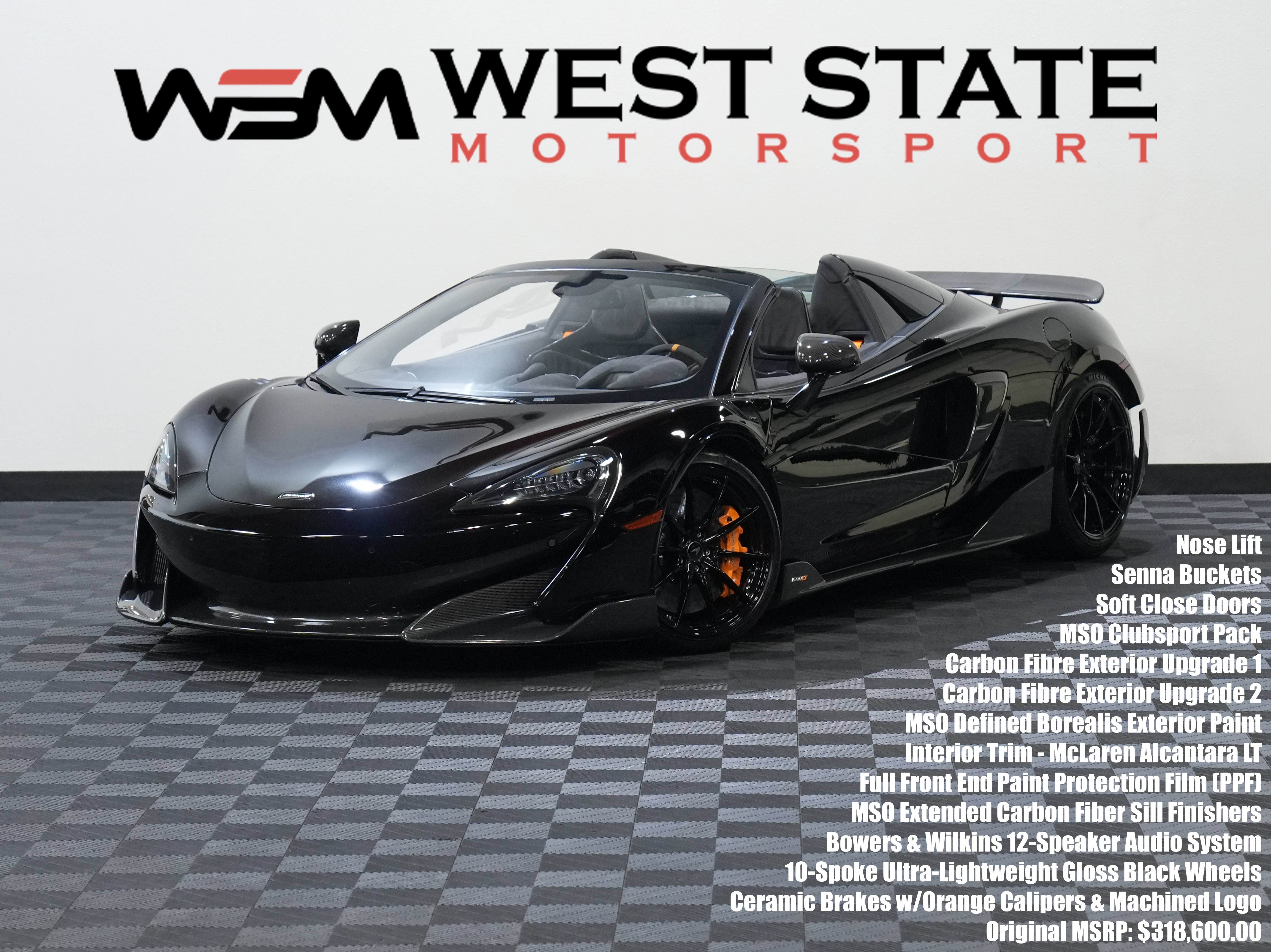 Used 2020 McLaren 600LT Spider RWD image 1