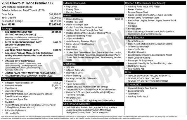 Used 2020 Chevrolet Tahoe Premier image 7