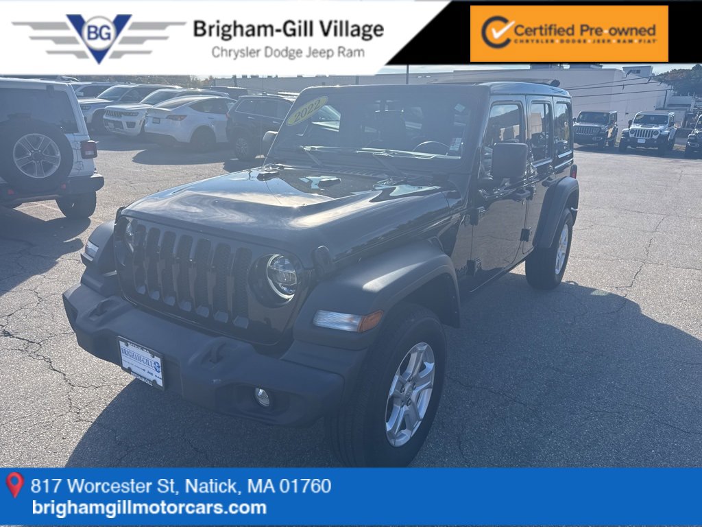 Certified 2022 Jeep Wrangler Unlimited Sport w/ Sun And Sound Package