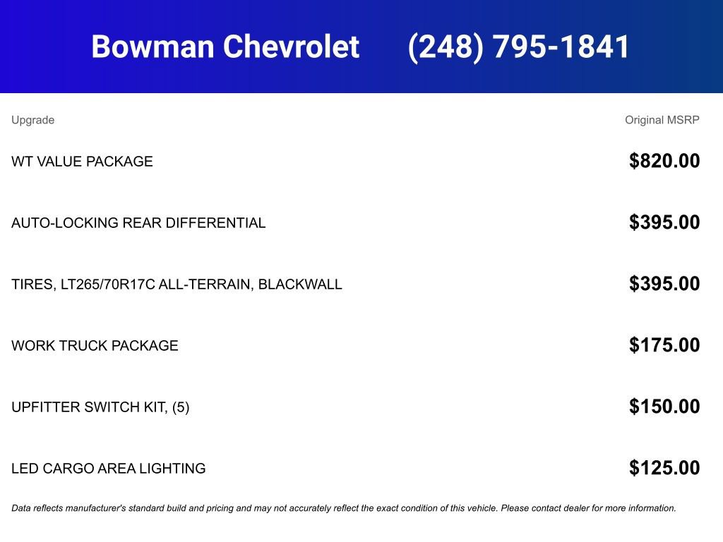 New 2026 Chevrolet Silverado 1500 W/T w/ WT Value Package image 5