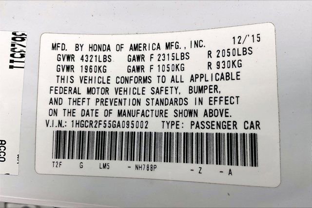 Used 2016 Honda Accord Sport image 35