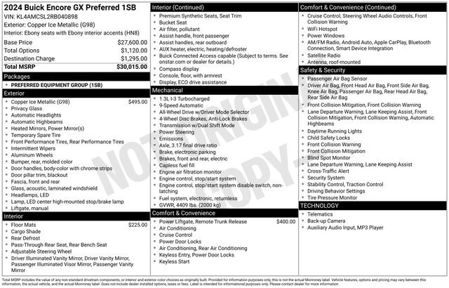 Used 2024 Buick Encore GX Preferred image 6