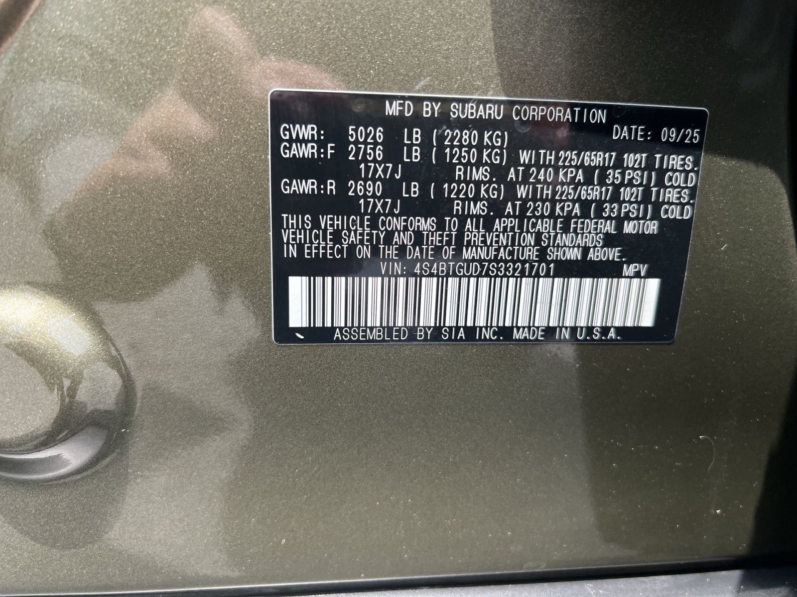 Used 2025 Subaru Outback Wilderness AWD/4WD image 29