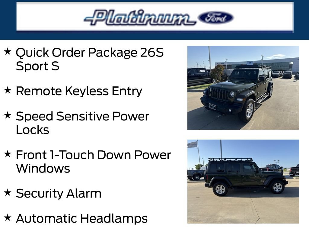 Used 2020 Jeep Wrangler Unlimited Sport S AWD/4WD image 23
