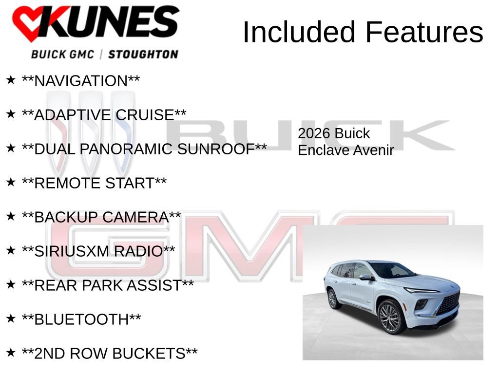 New 2026 Buick Enclave Avenir w/ Super Cruise Package AWD/4WD image 2