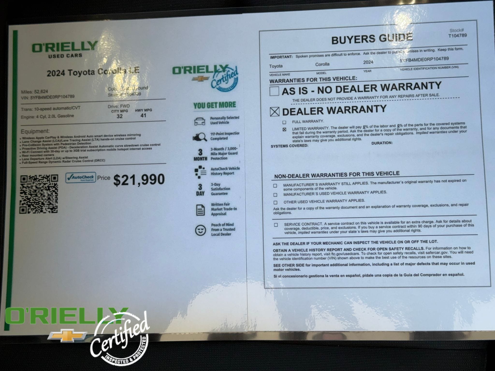 Used 2024 Toyota Corolla LE FWD image 31