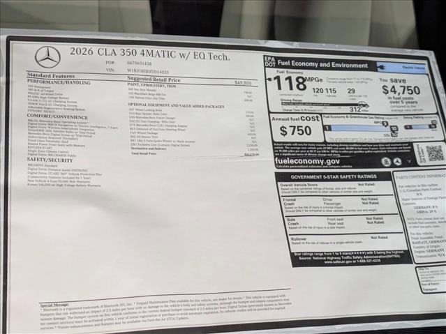 New 2026 Mercedes-Benz CLA 350 image 18