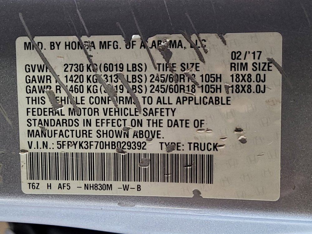 Used 2017 Honda Ridgeline RTL-E image 33