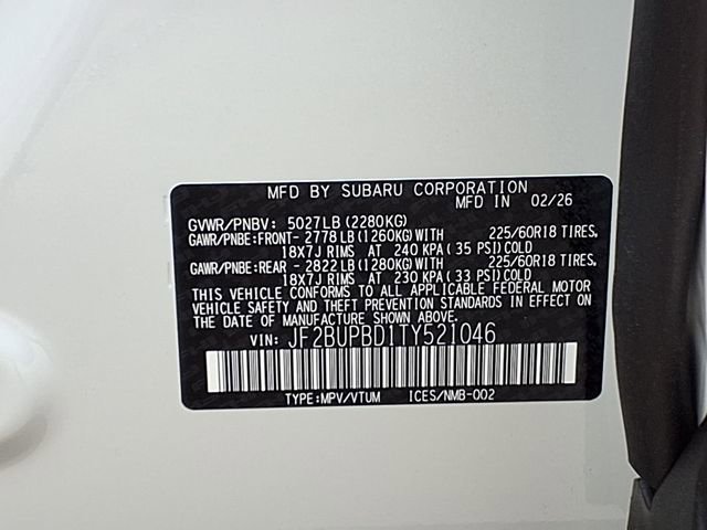 New 2026 Subaru Outback Premium AWD/4WD image 10