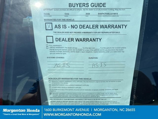 Used 2020 Honda Civic Sport image 20