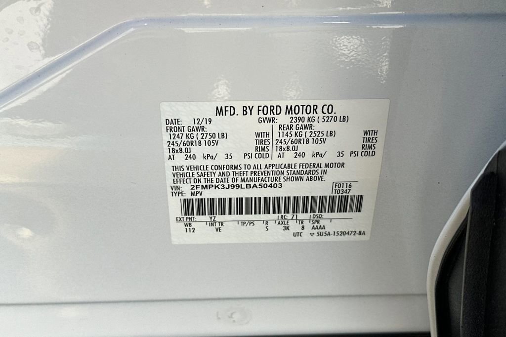 Certified 2020 Ford Edge SEL FWD image 32