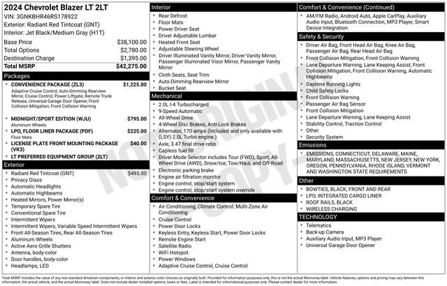 Certified 2024 Chevrolet Blazer LT w/ Convenience Package video 2