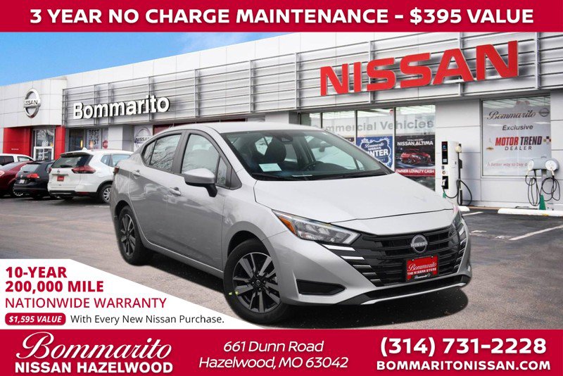 New 2025 Nissan Versa SV w/ Trunk Package