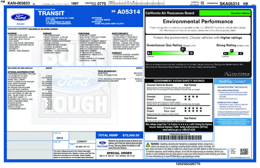 Certified 2025 Ford Transit 350 XLT AWD/4WD image 31
