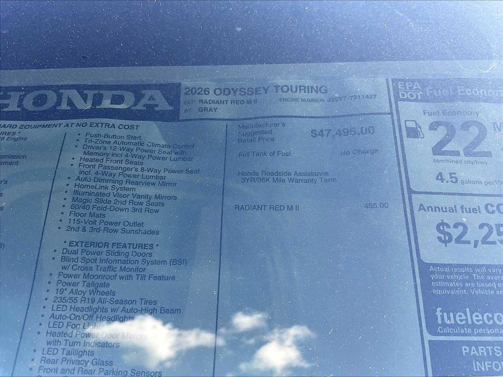 New 2026 Honda Odyssey Touring image 18