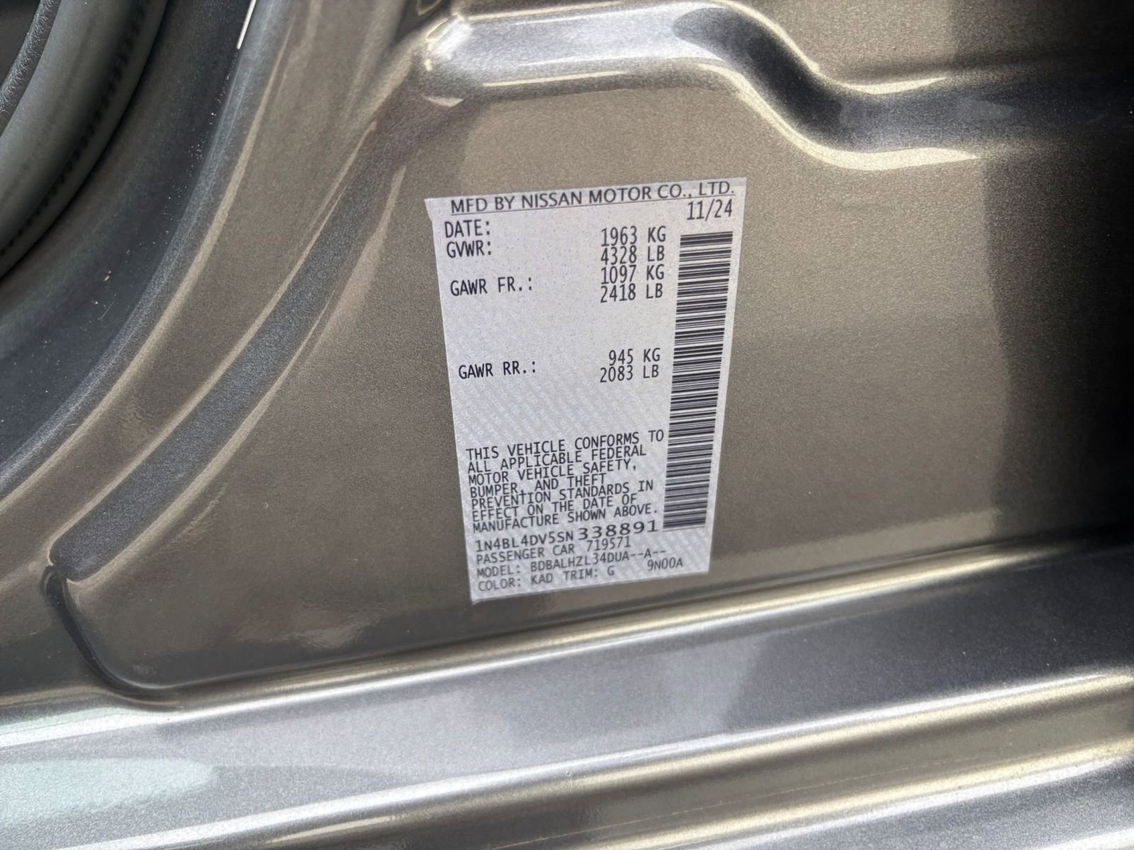 Used 2025 Nissan Altima 2.5 SV image 28